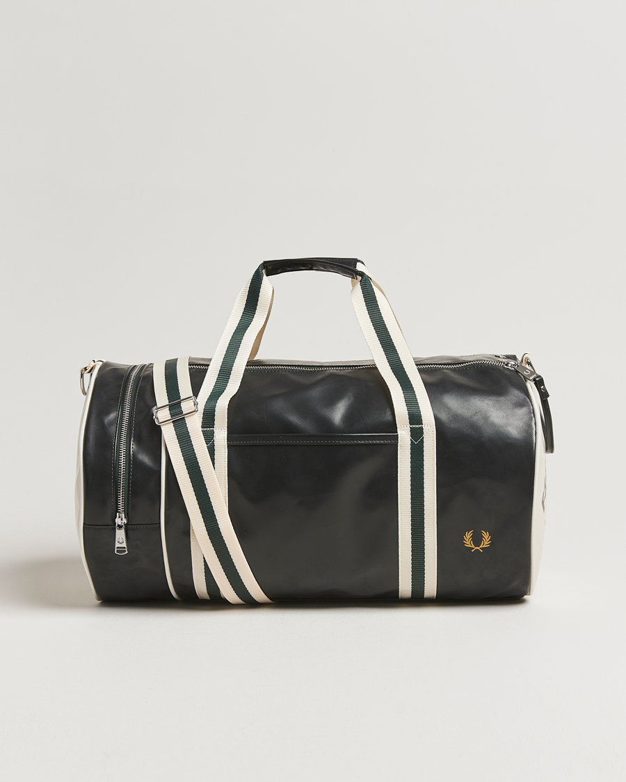 Herren | Taschen | Fred Perry | Classic Barrel Bag Night Green/Ecru