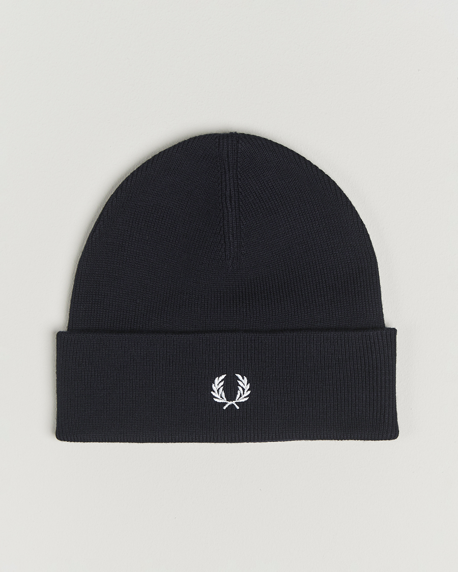 Herren | Mützen | Fred Perry | Merino Wool Beanie Navy