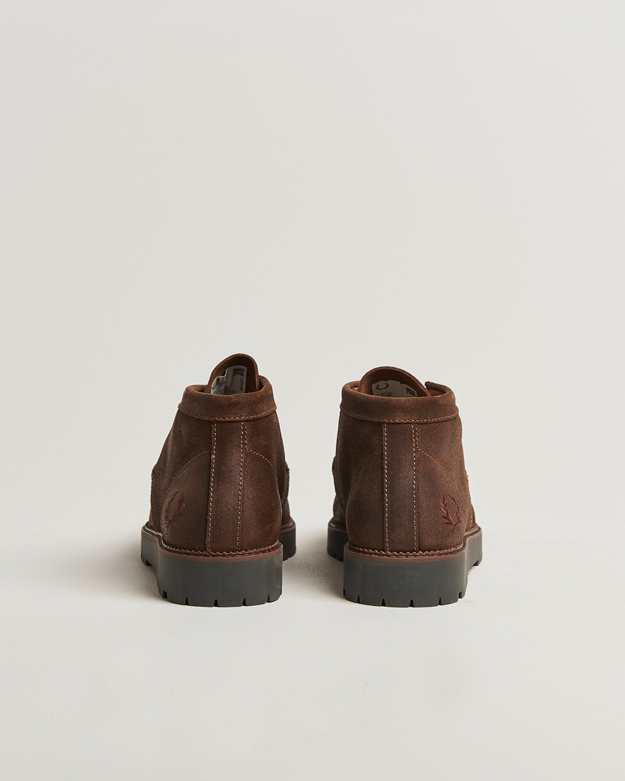 Herren | Boots | Fred Perry | Kenny Waxed Suede Chukka Boot Burnt Tobacco