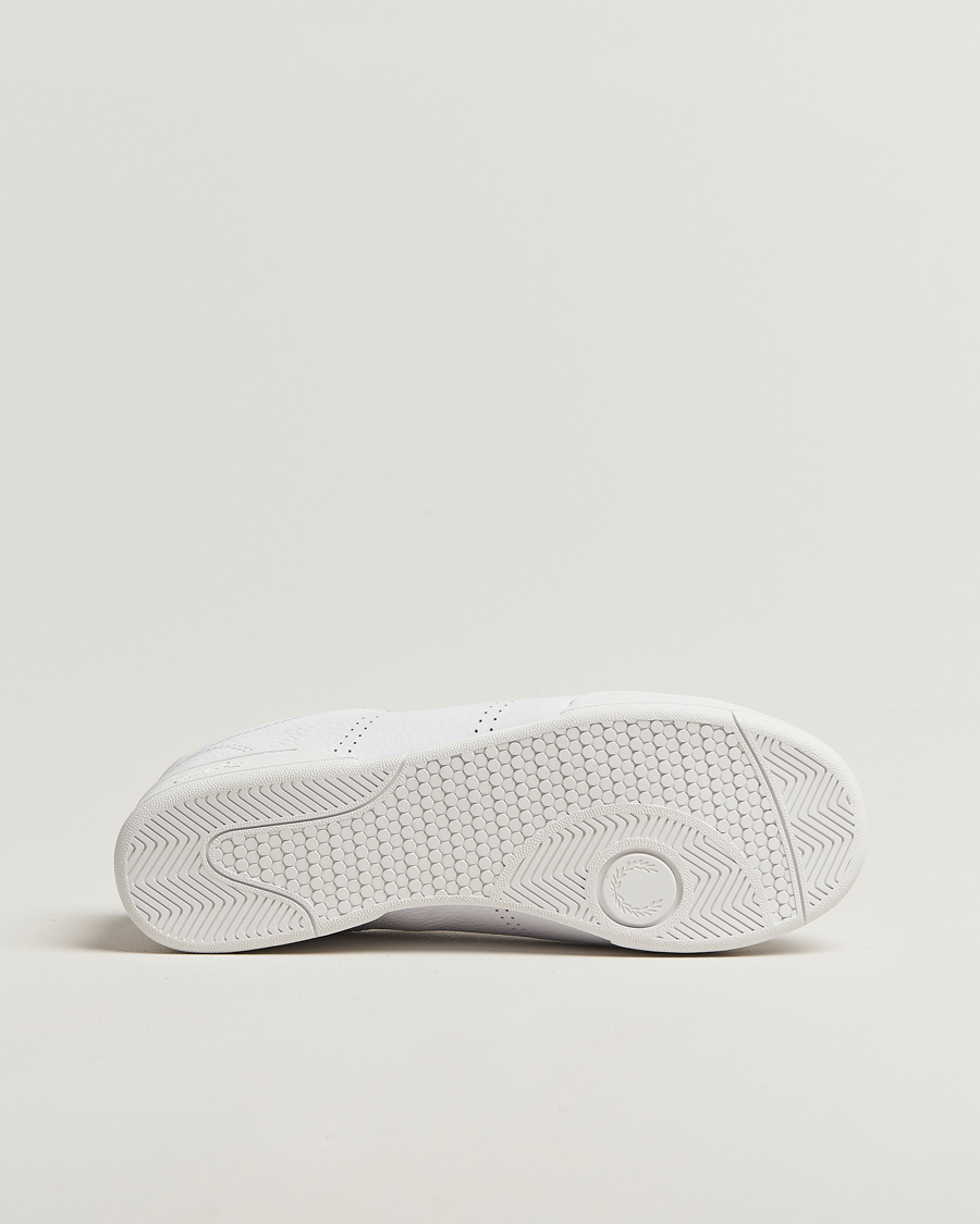 Herren | Sneaker | Fred Perry | B722 Textured Leather Sneaker White