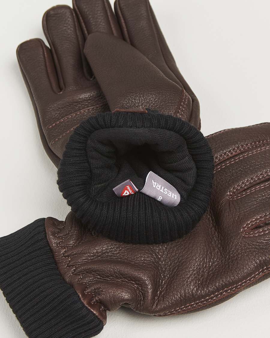 Herren | Handschuhe | Hestra | Tore Deerskin Primaloft Lined Glove Chocolate