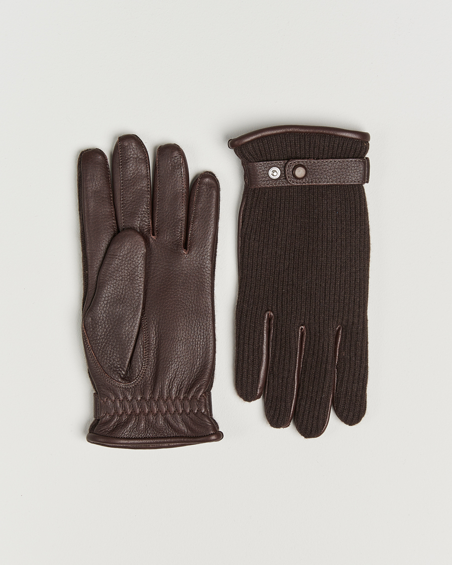 Herren | Handschuhe | Hestra | Christopher Cashmere/Elkskin Glove Espresso