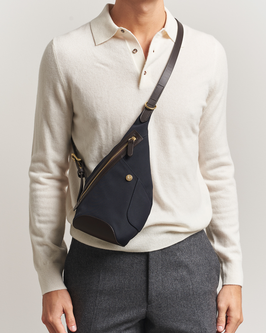 Herren | Taschen | Mismo | M/S Drop Crossbody Bag Navy/Dark Brown