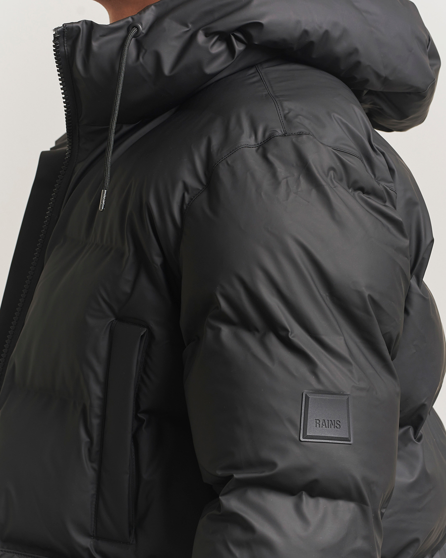 Herren | Jacken | RAINS | Alta Long Puffer Cargo Jacket Black
