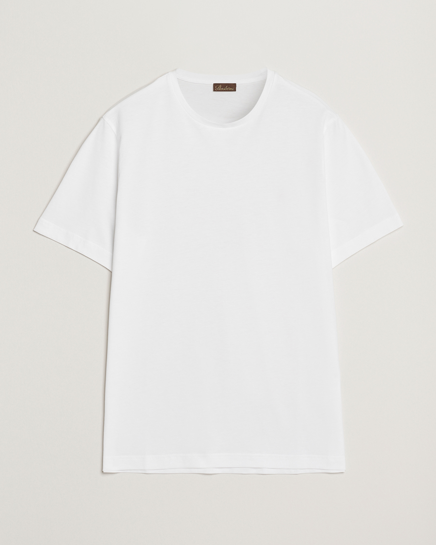 Herren | T-Shirts | Stenströms | Supima Cotton T-Shirt White