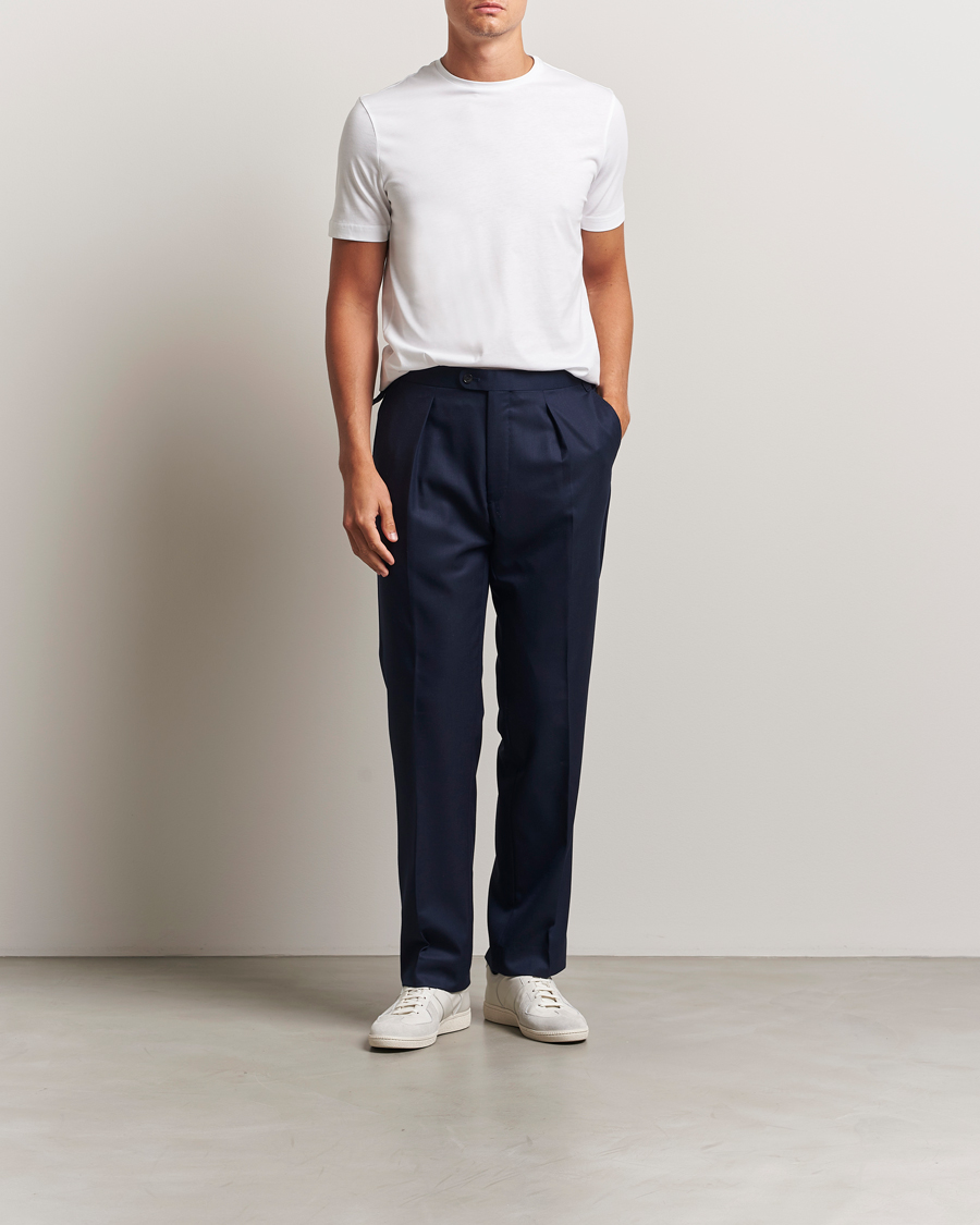 Herren | T-Shirts | Stenströms | Supima Cotton T-Shirt White