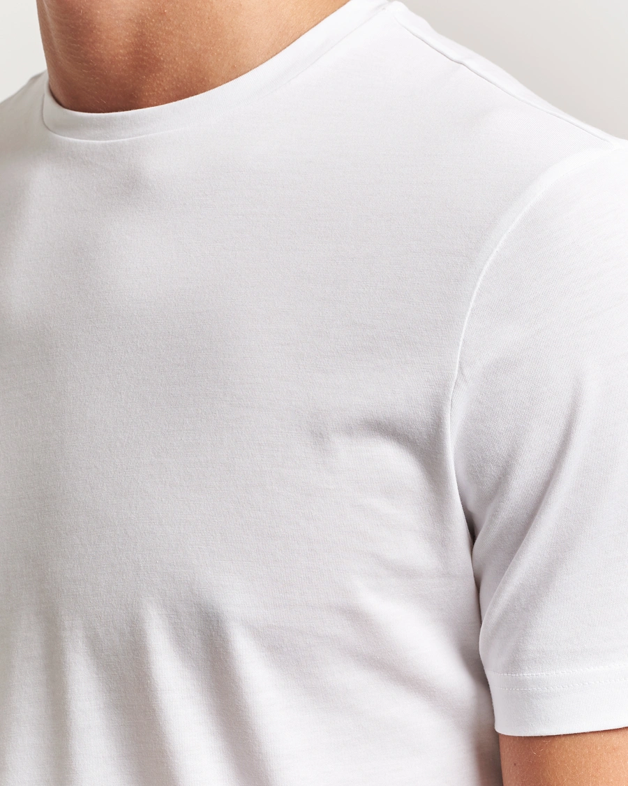 Herren | T-Shirts | Stenströms | Supima Cotton T-Shirt White