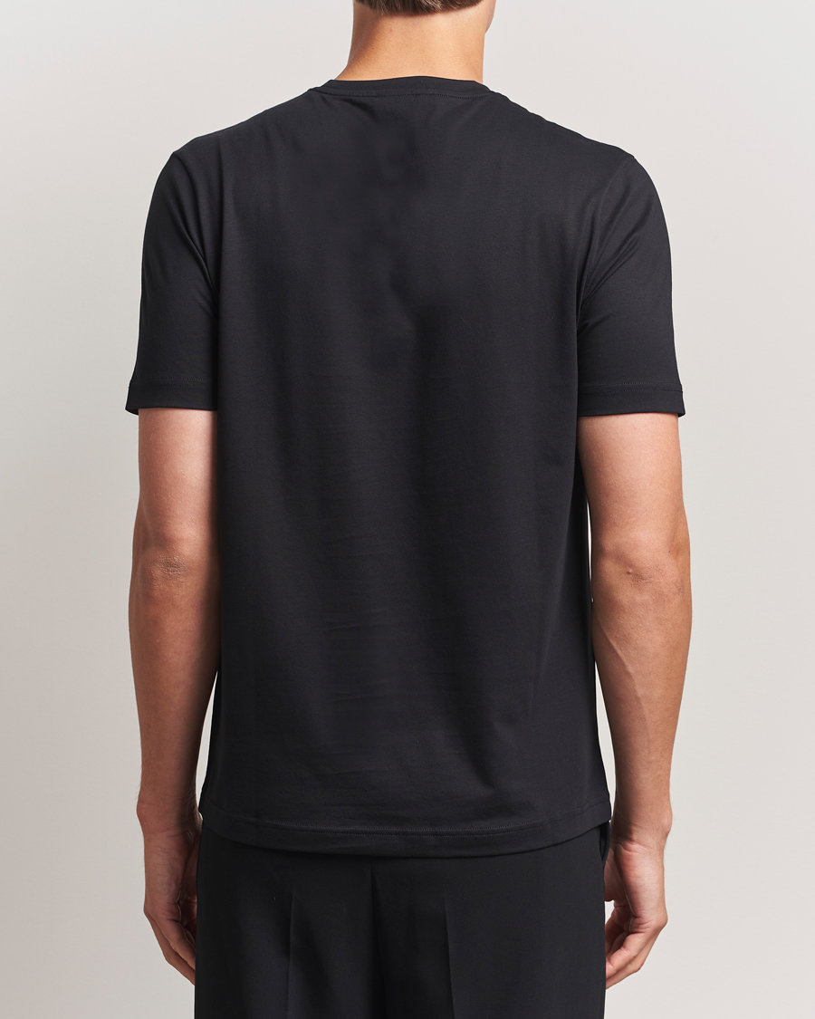 Herren | T-Shirts | Stenströms | Supima Cotton T-Shirt Black