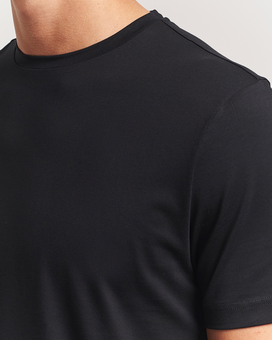 Herren | T-Shirts | Stenströms | Supima Cotton T-Shirt Black