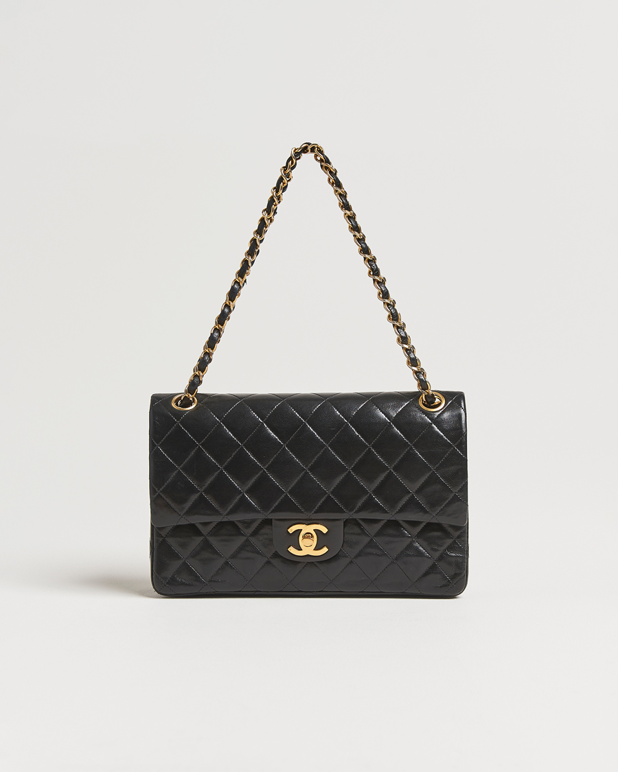 Herren | Gifts for Her | Chanel Pre-Owned | Classic Double Flap Medium Lambskin Black