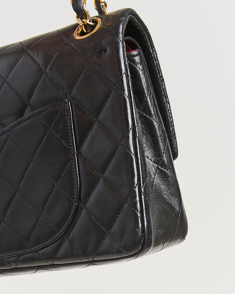 Herren | Gifts for Her | Chanel Pre-Owned | Classic Double Flap Medium Lambskin Black