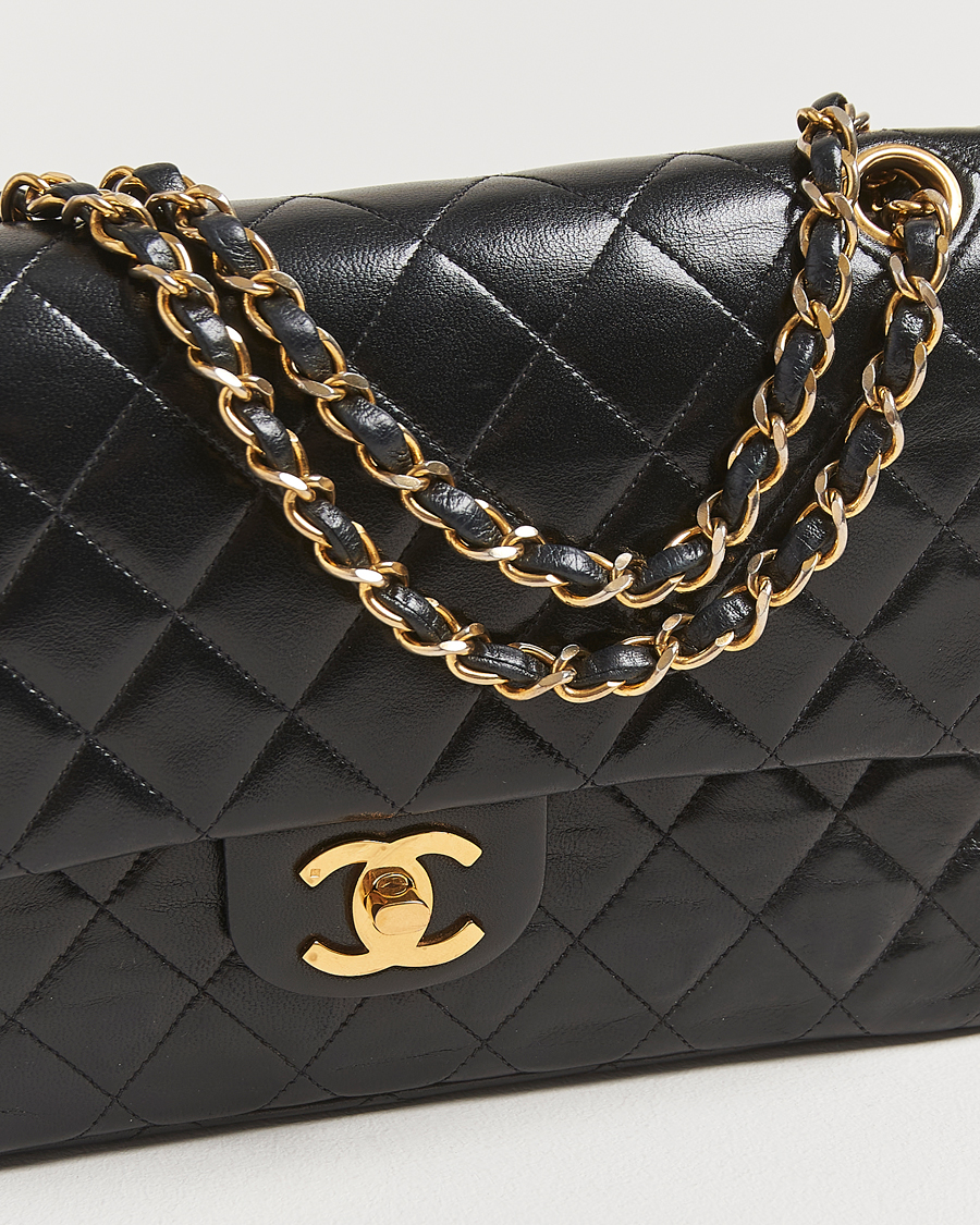 Herren | Gifts for Her | Chanel Pre-Owned | Classic Double Flap Medium Lambskin Black