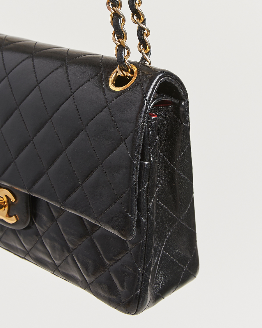 Herren | Gifts for Her | Chanel Pre-Owned | Classic Double Flap Medium Lambskin Black