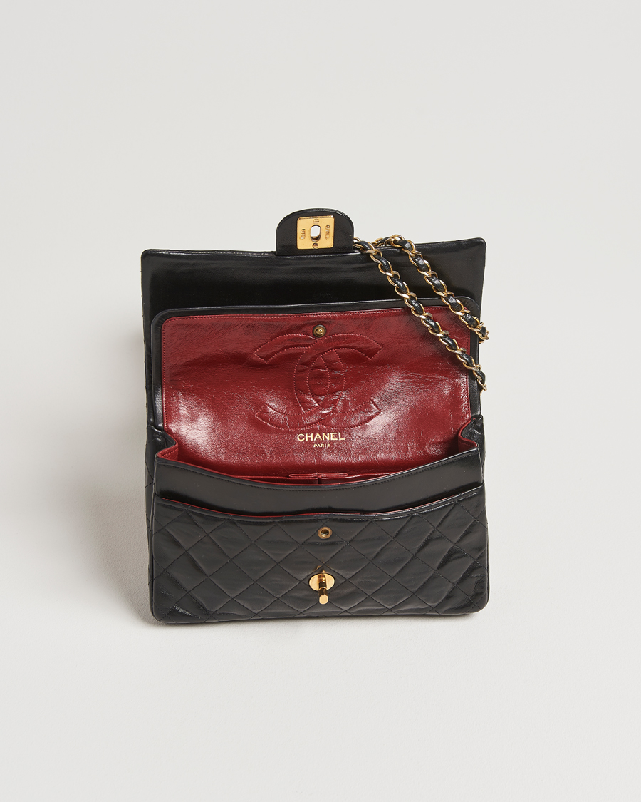 Herren | Gifts for Her | Chanel Pre-Owned | Classic Double Flap Medium Lambskin Black