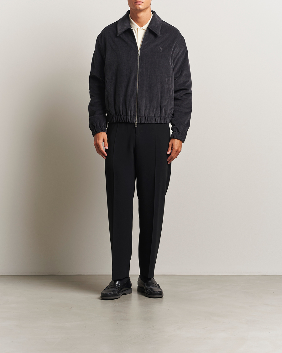 Herren | Jacken | AMI | Light Padded Fine Corduroy Jacket Anthracite