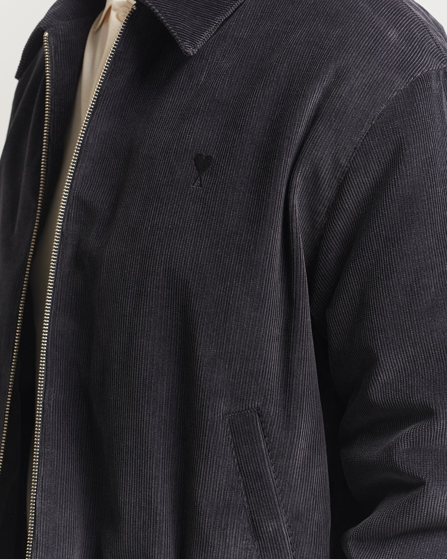 Herren | Jacken | AMI | Light Padded Fine Corduroy Jacket Anthracite