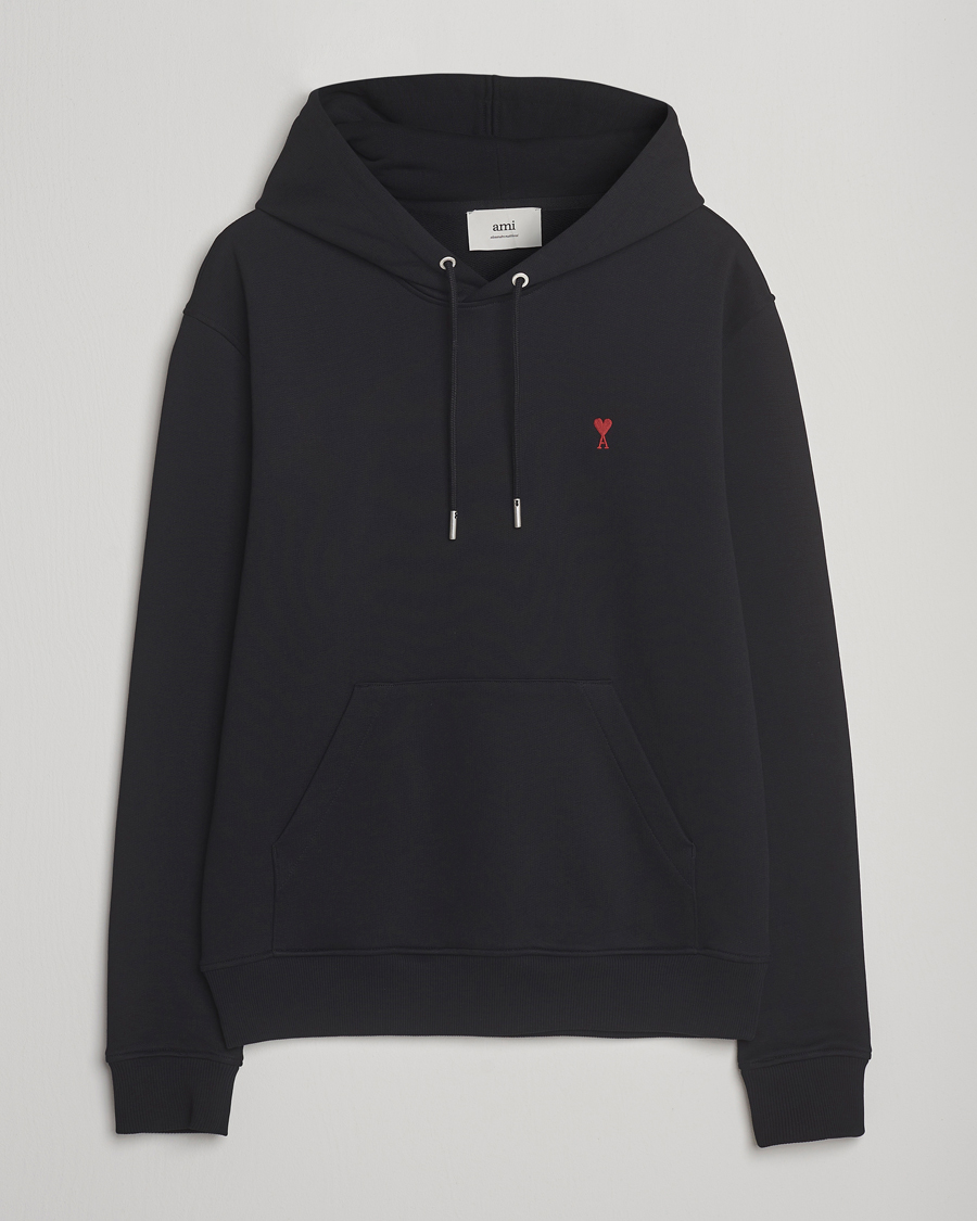 Herren | Pullover | AMI | Heart Logo Hoodie Black
