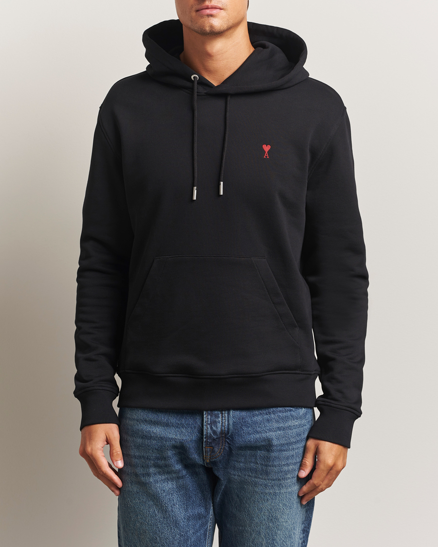 Herren | Pullover | AMI | Heart Logo Hoodie Black