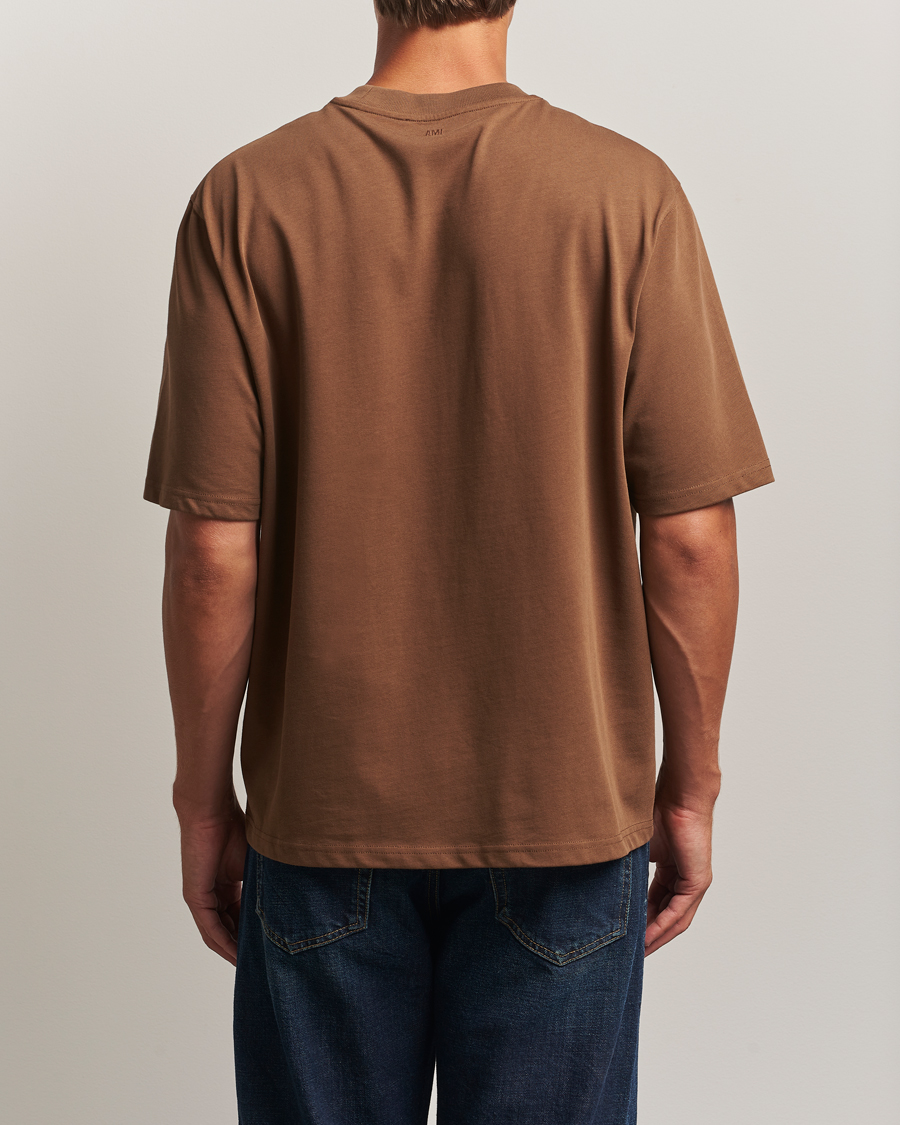 Herren | T-Shirts | AMI | Tonal Heart Logo T-Shirt Noisette