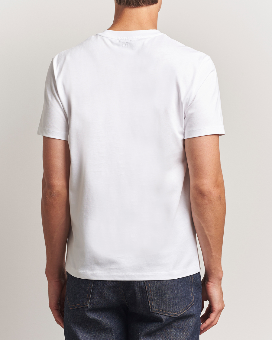 Herren | T-Shirts | AMI | Contrast Heart Logo T-Shirt White