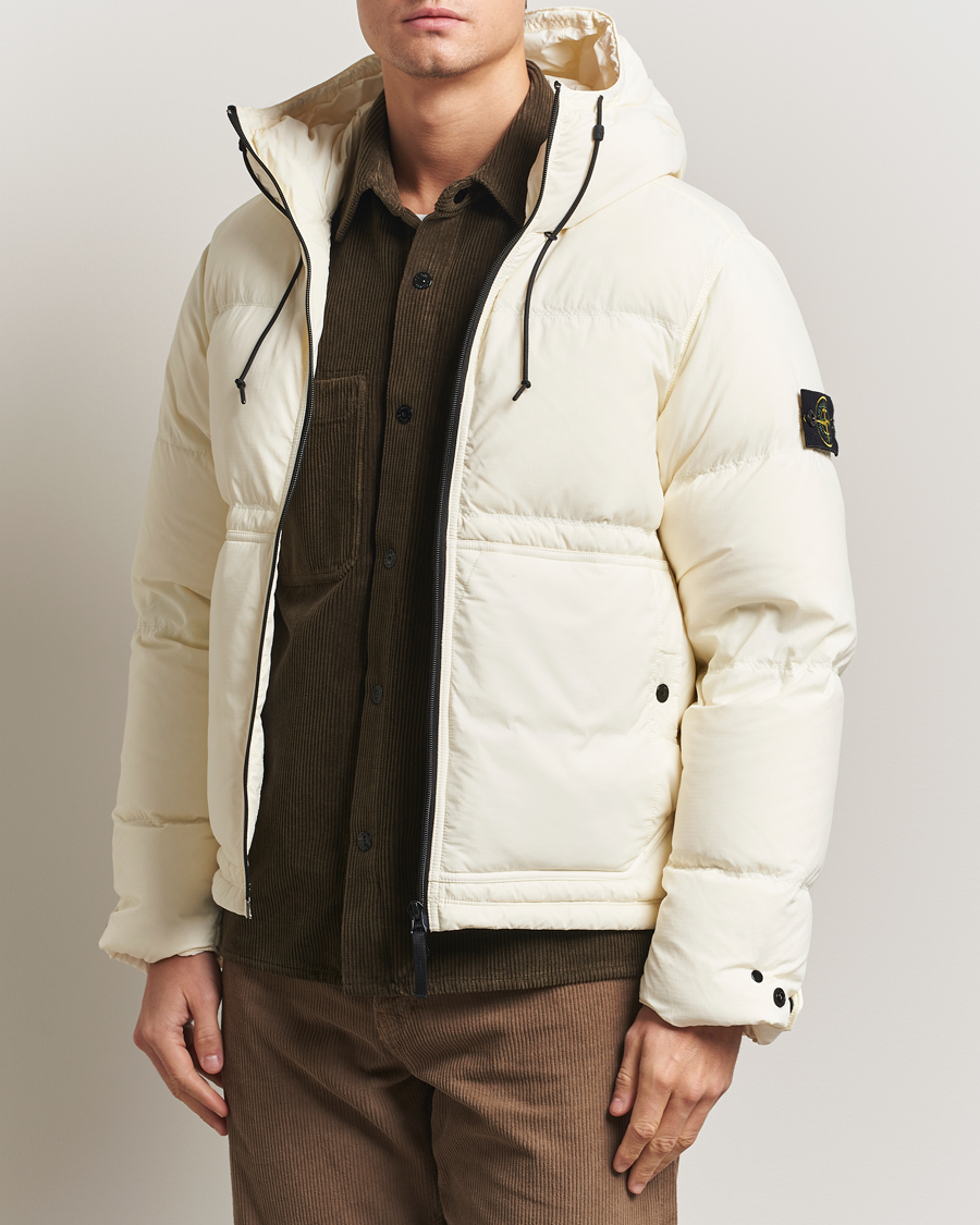 Herren | Jacken | Stone Island | Ripstop Cordura Padded Down Parka Ivory