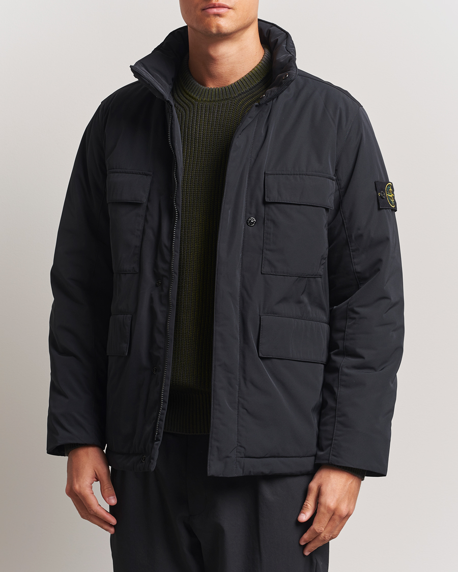 Herren | Jacken | Stone Island | Micro Twill Padded Field Jacket Black