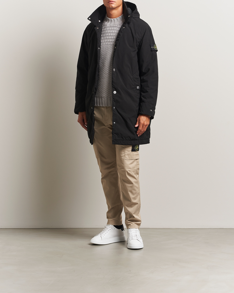 Herren | Jacken | Stone Island | Light Compact Padded Hood Coat Black