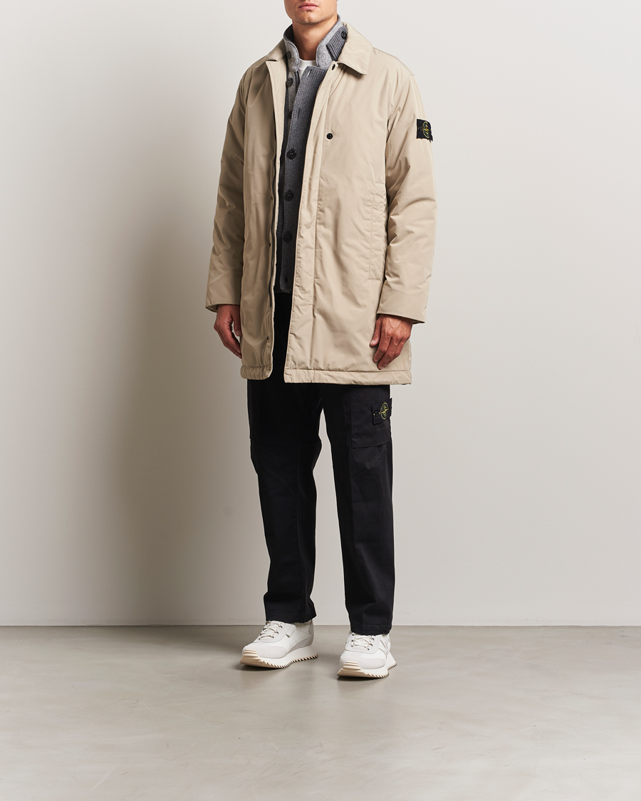 Herren | Jacken | Stone Island | Micro Twill Primaloft Padded Coat Beige