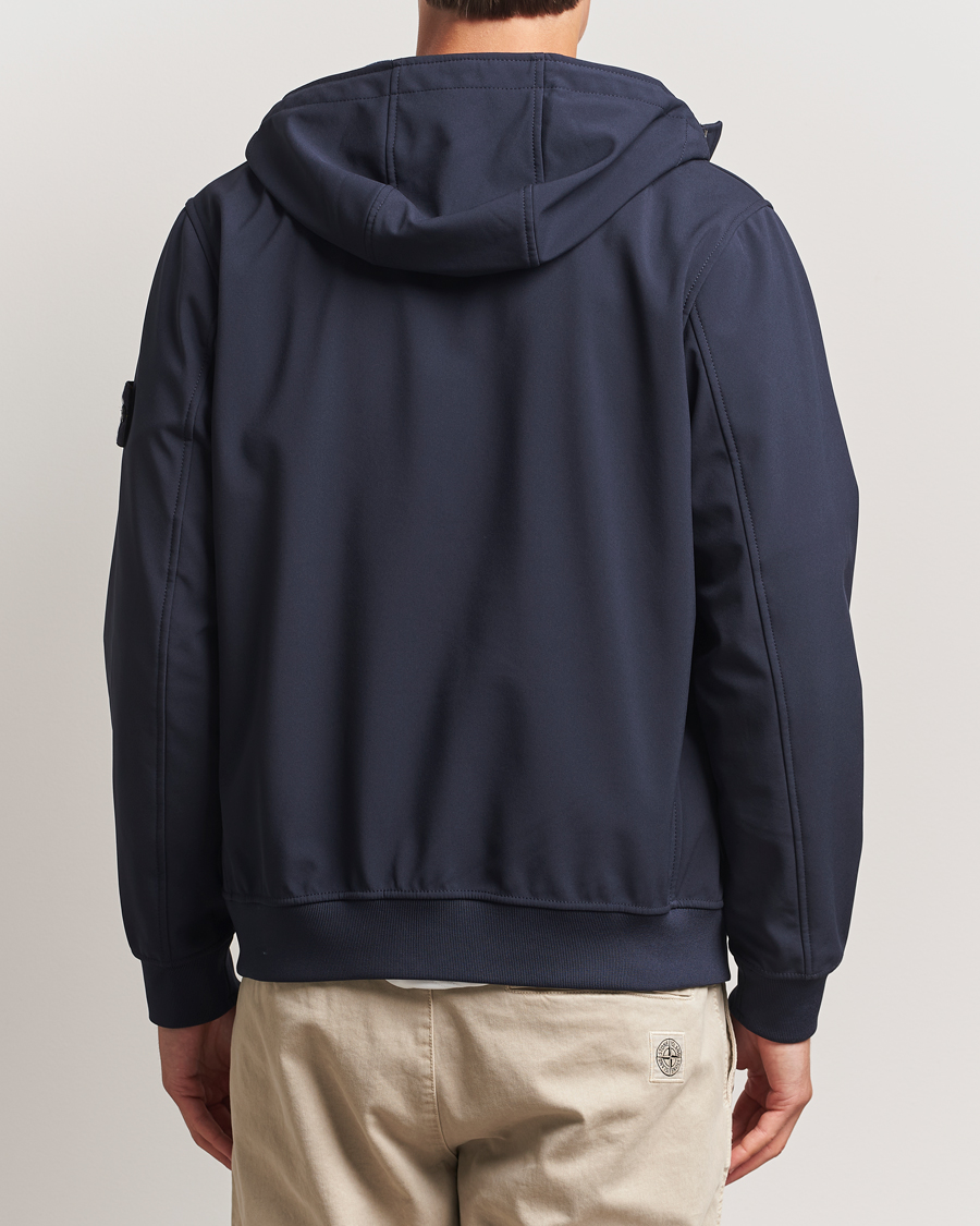 Herren | Jacken | Stone Island | Soft Shell Re-Dyed Lined Hood Jacket Navy
