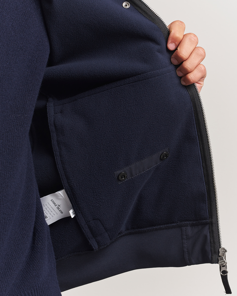 Herren | Jacken | Stone Island | Soft Shell Re-Dyed Lined Hood Jacket Navy