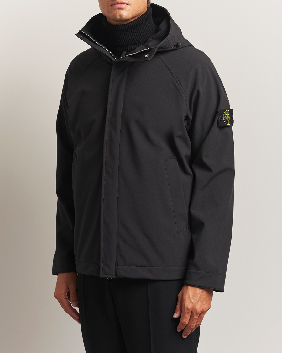 Herren | Jacken | Stone Island | Soft Shell Lined Short Parka Black