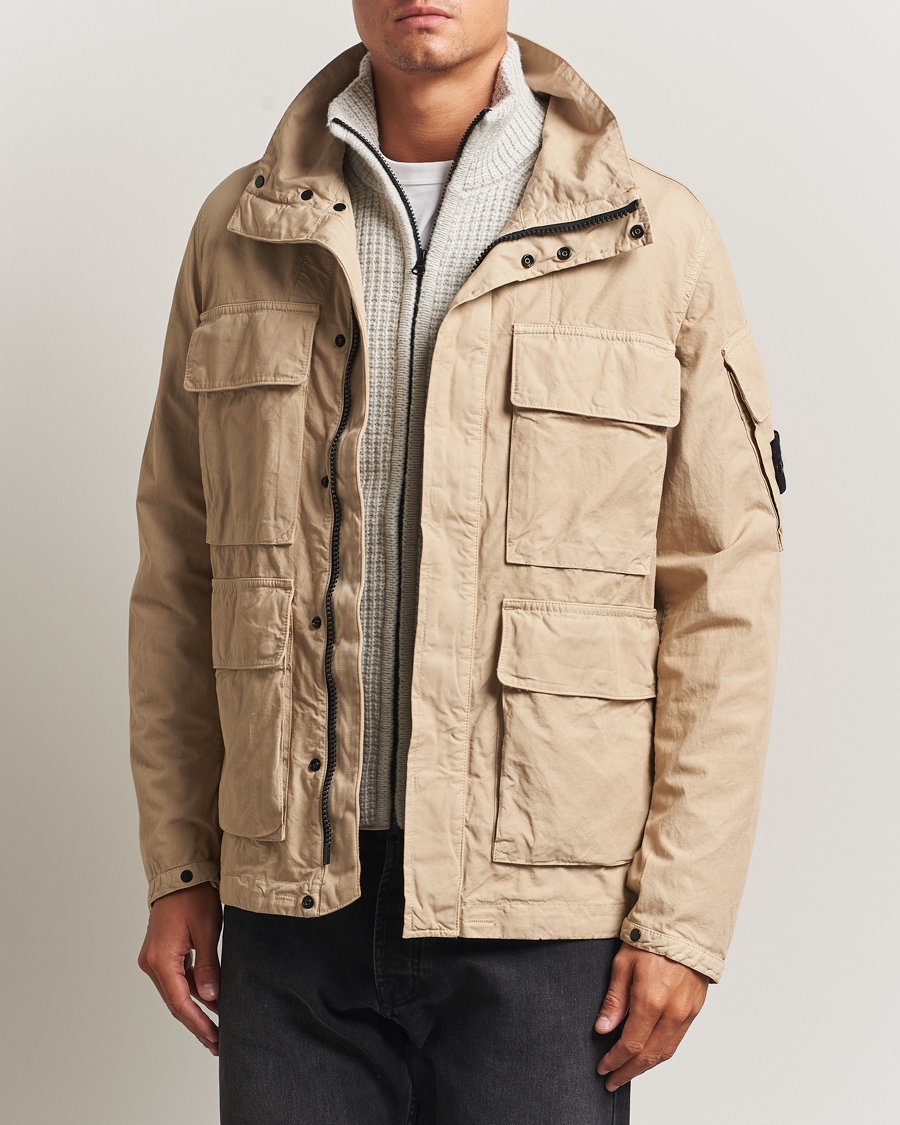 Herren | Jacken | Stone Island | Canvas Weave Cotton Field Jacket Beige
