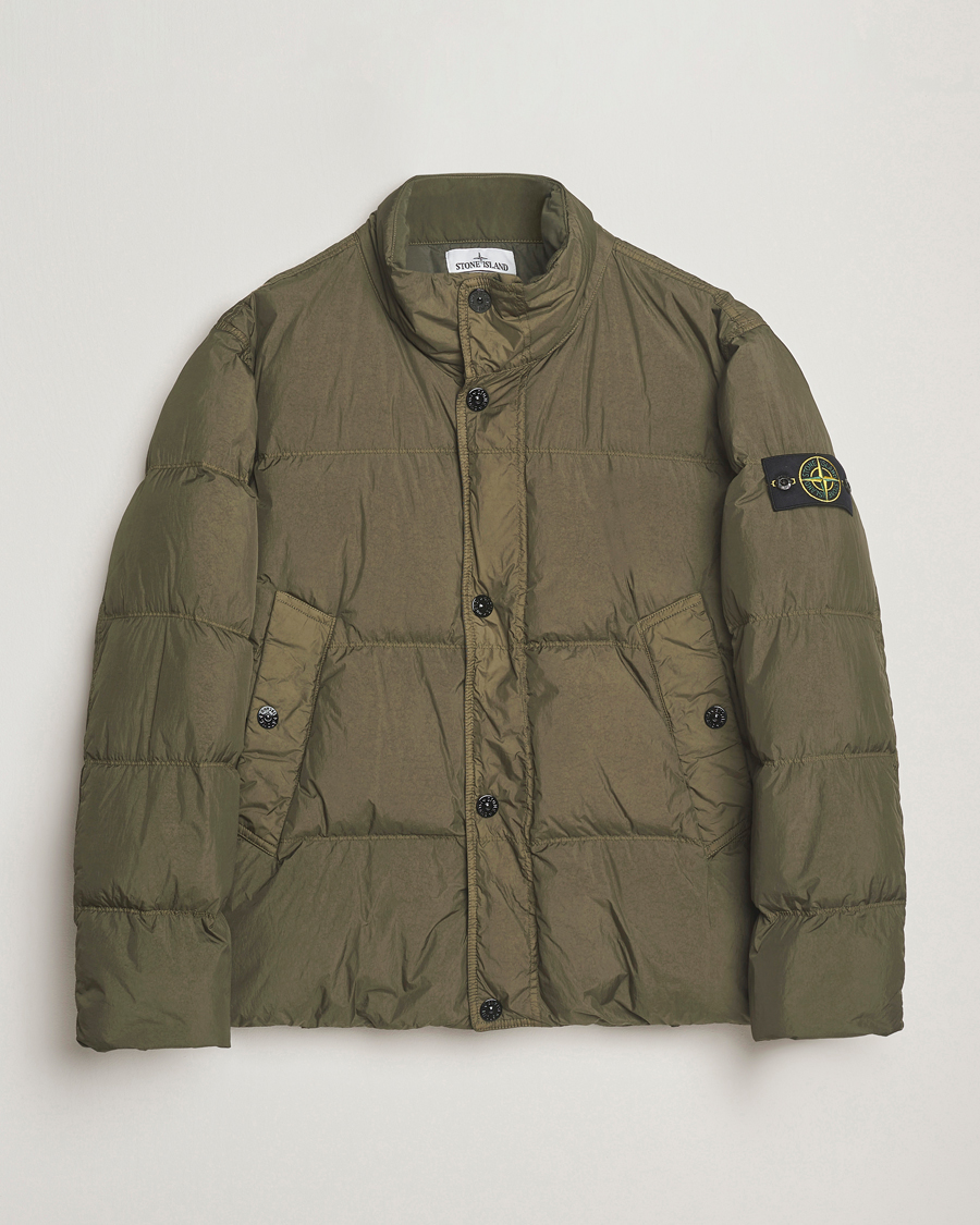 Herren | Jacken | Stone Island | Crinkle Reps Down Jacket Military Green