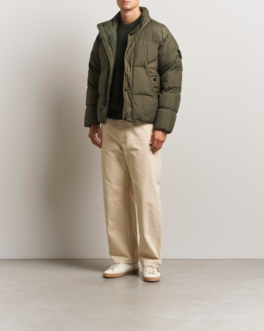 Herren | Jacken | Stone Island | Crinkle Reps Down Jacket Military Green