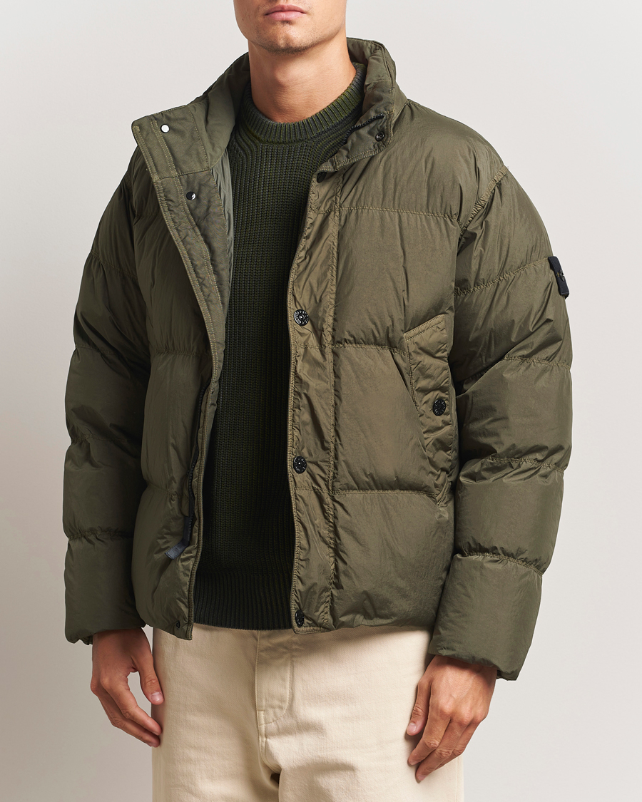 Herren | Jacken | Stone Island | Crinkle Reps Down Jacket Military Green