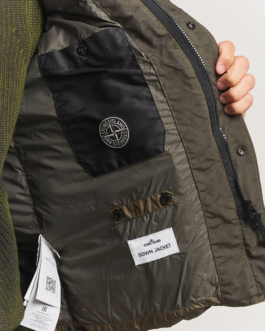 Herren | Jacken | Stone Island | Crinkle Reps Down Jacket Military Green