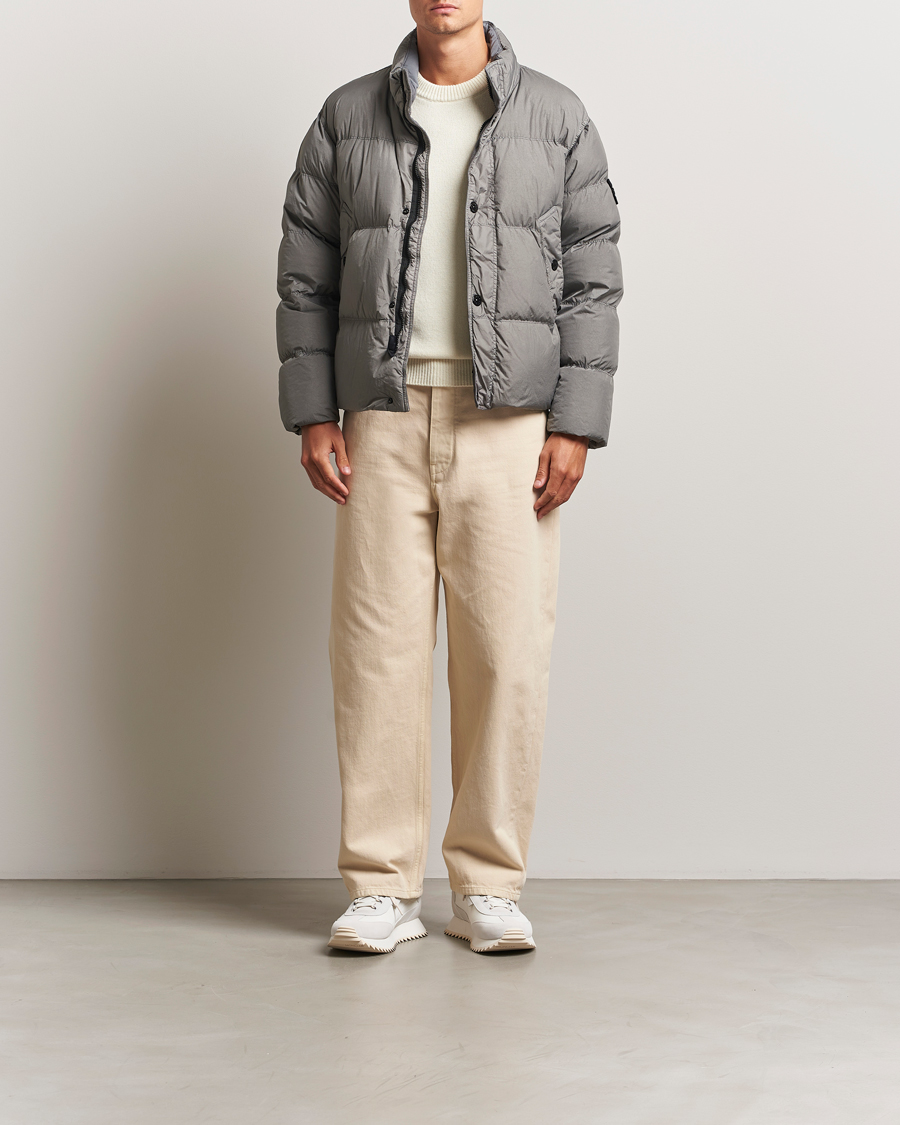 Herren | Jacken | Stone Island | Crinkle Reps Down Jacket Cement