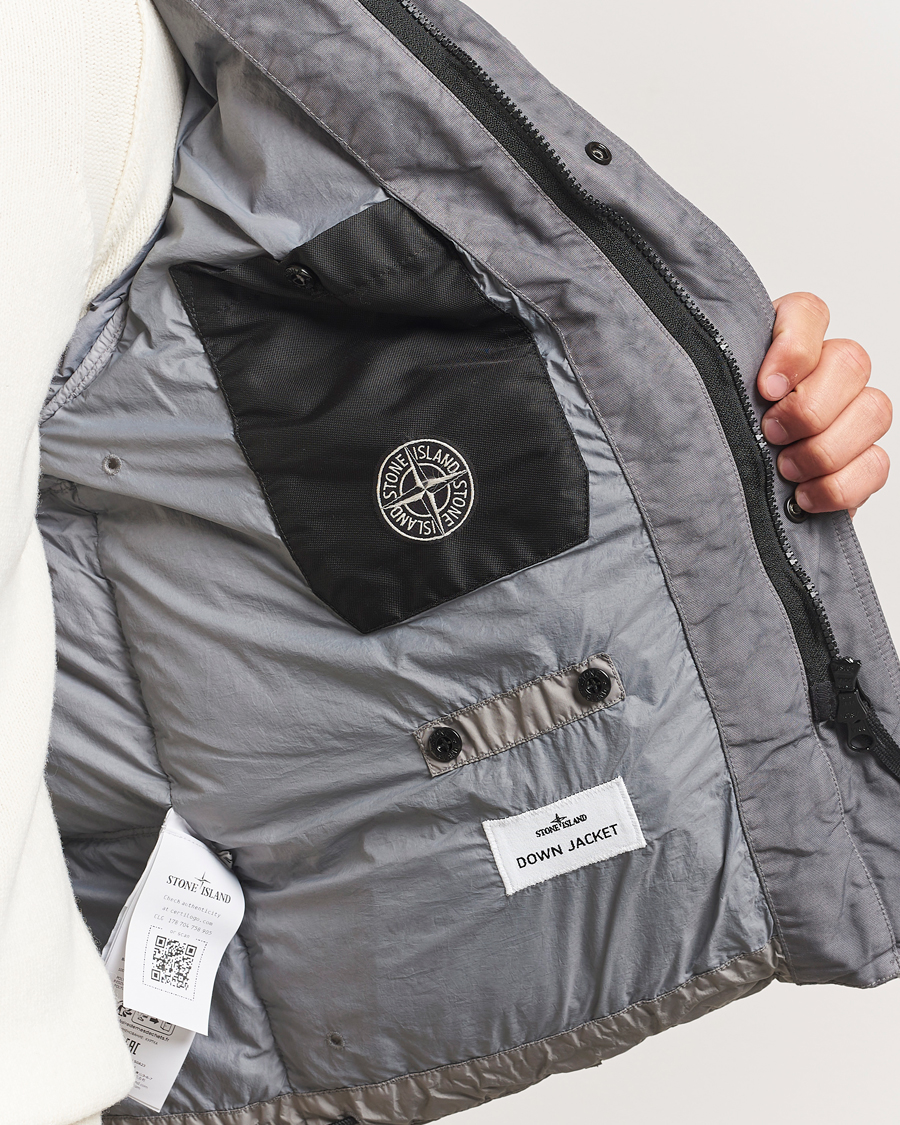 Herren | Jacken | Stone Island | Crinkle Reps Down Jacket Cement