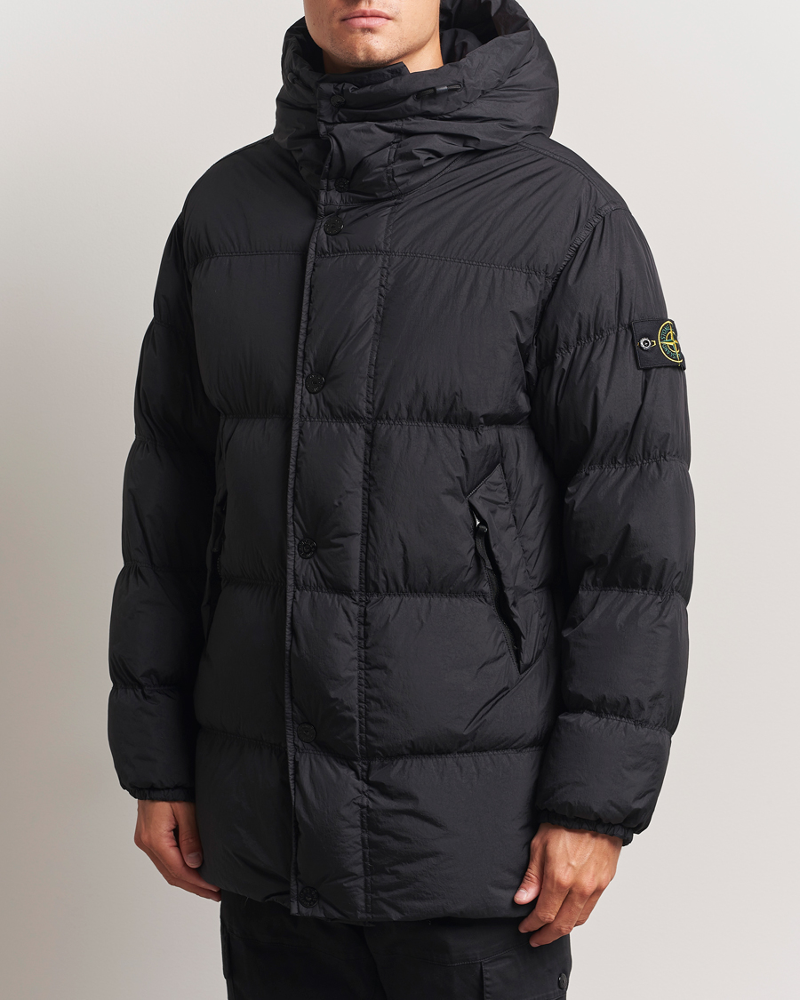 Herren | Jacken | Stone Island | Crinkle Reps Down Parka Black