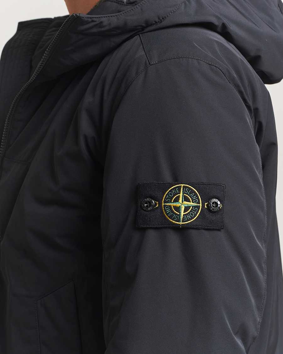 Herren | Jacken | Stone Island | Micro Twill Primaloft Padded Hood Jacket Black