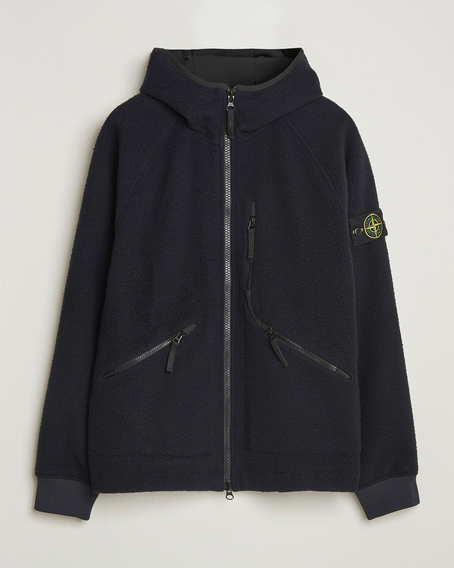 Herren | Jacken | Stone Island | Panno Ratinato Wool Jacket Navy