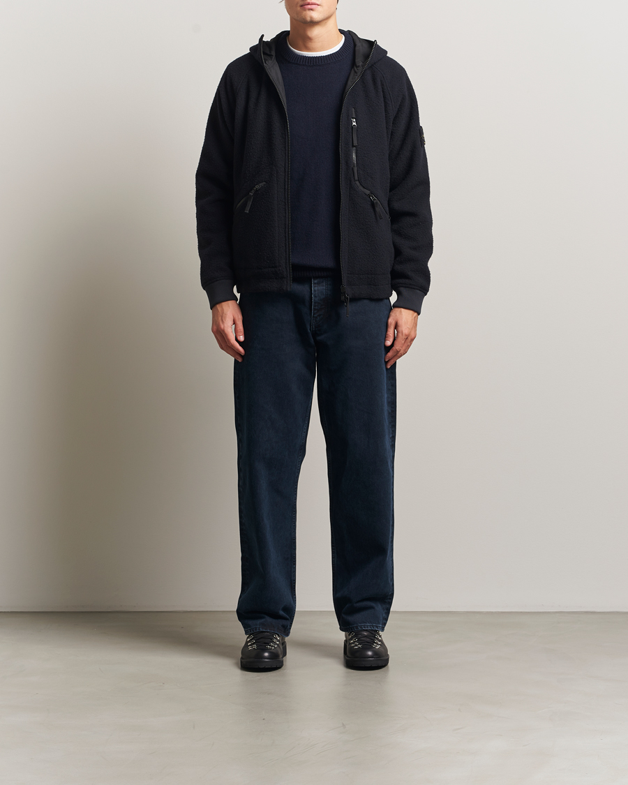 Herren | Jacken | Stone Island | Panno Ratinato Wool Jacket Navy