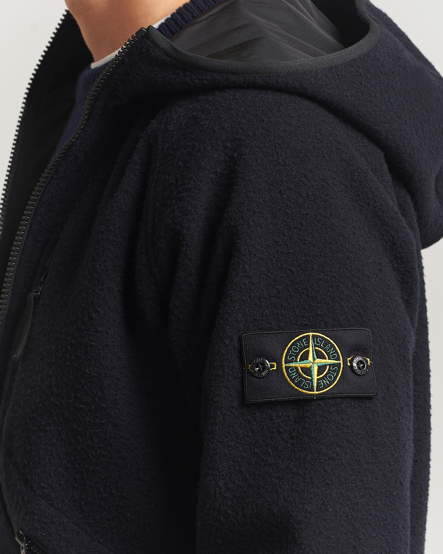Herren | Jacken | Stone Island | Panno Ratinato Wool Jacket Navy