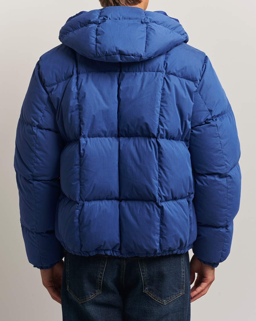 Herren | Jacken | Stone Island | Marina Cotton/Nylon Tela Down Jacket Bright Blue