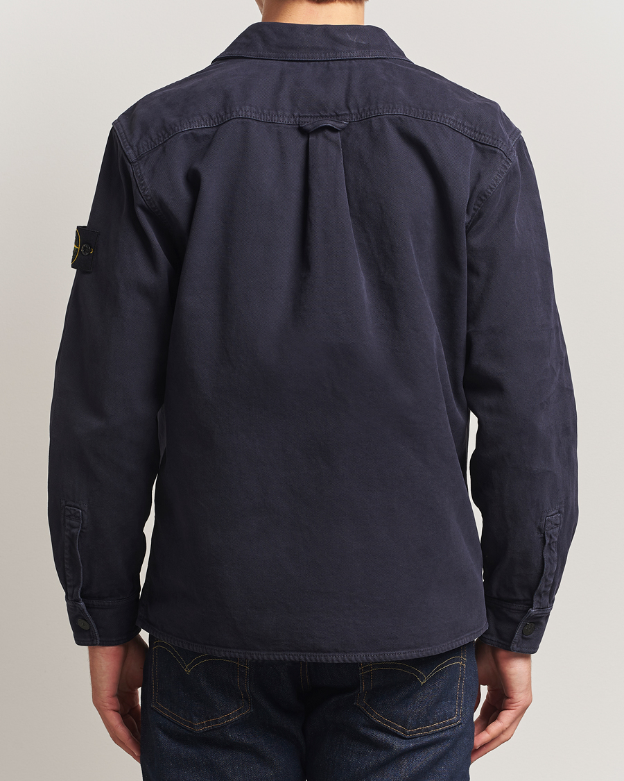Herren | Hemden | Stone Island | Organic Panama Cotton Overshirt Ink