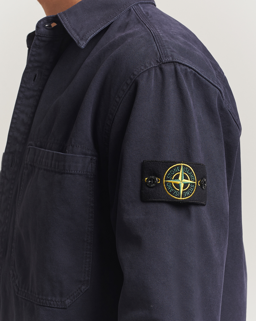 Herren | Hemden | Stone Island | Organic Panama Cotton Overshirt Ink