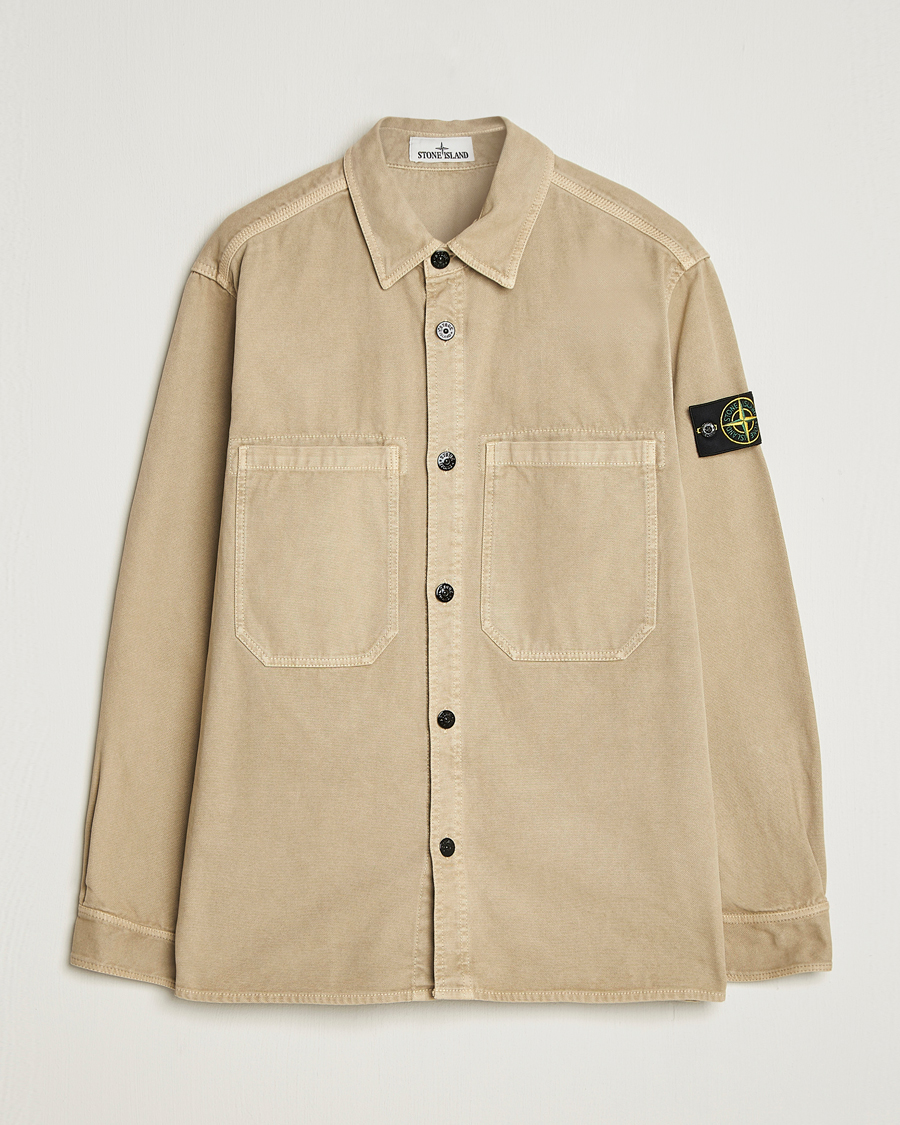 Herren | Hemden | Stone Island | Organic Panama Cotton Overshirt Desert