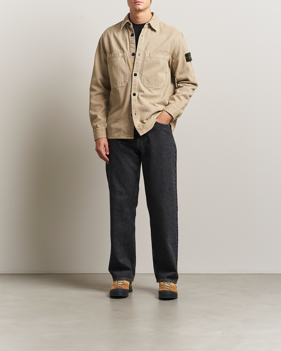 Herren | Hemden | Stone Island | Organic Panama Cotton Overshirt Desert