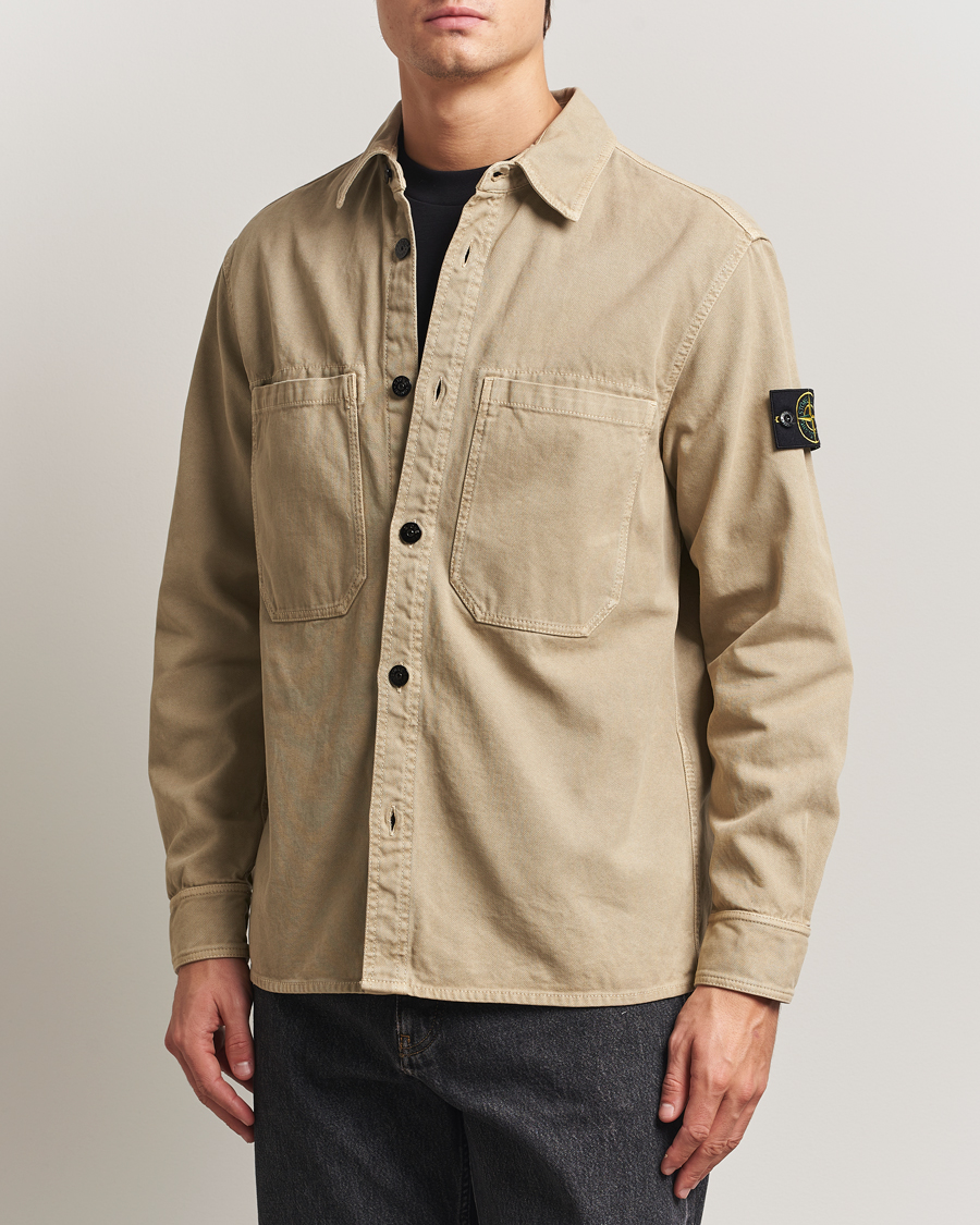 Herren | Hemden | Stone Island | Organic Panama Cotton Overshirt Desert