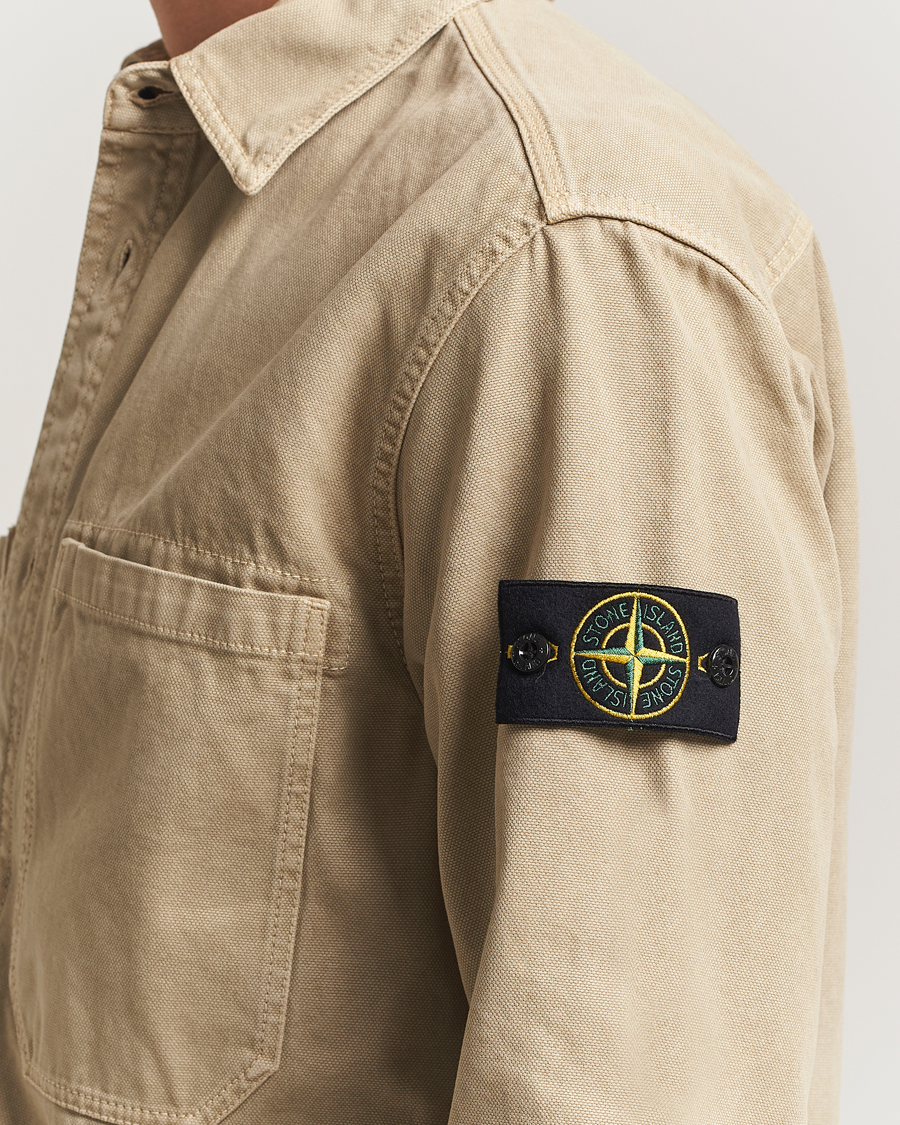 Herren | Hemden | Stone Island | Organic Panama Cotton Overshirt Desert